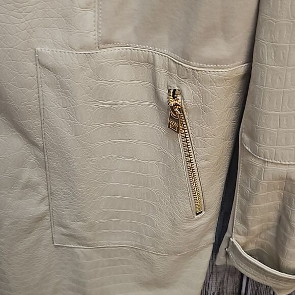 Marc NY Open Front Waterfall Vegan Leather Jacket-Medium - Picture 9 of 9